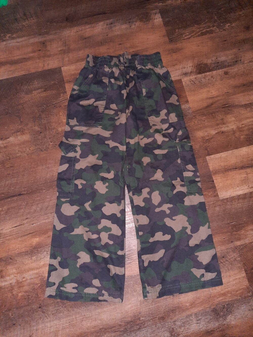 Art Class Girls Camo Cargo Pants - Green & Brown
